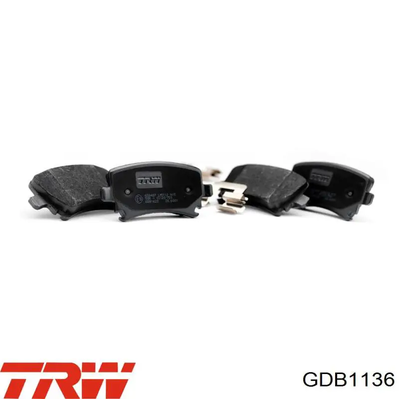 GDB1136 TRW колодки гальмівні передні, дискові