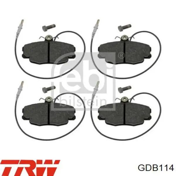 GDB114 TRW колодки гальмівні передні, дискові