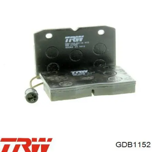 GDB1152 TRW колодки гальмівні передні, дискові