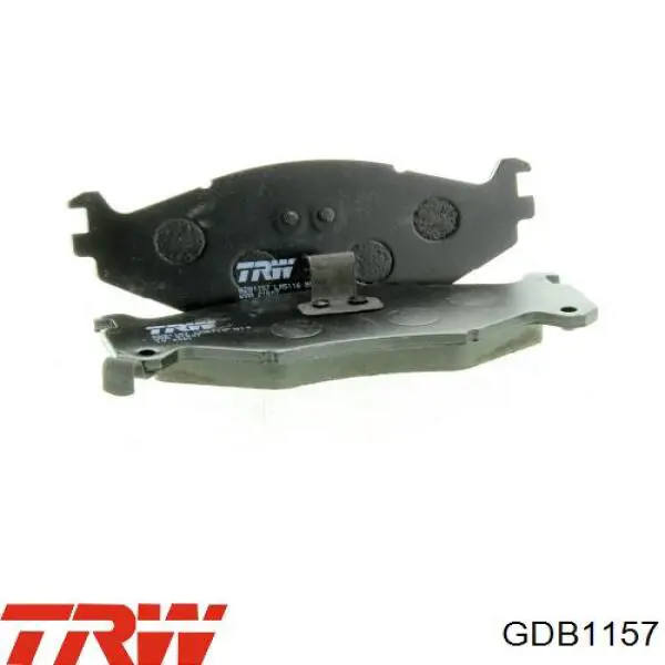 GDB1157 TRW колодки гальмівні передні, дискові