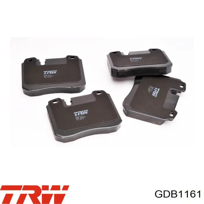 GDB1161 TRW колодки гальмівні передні, дискові