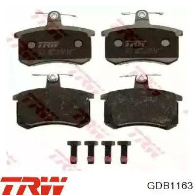 Купити GDB1163 TRW Задні колодки