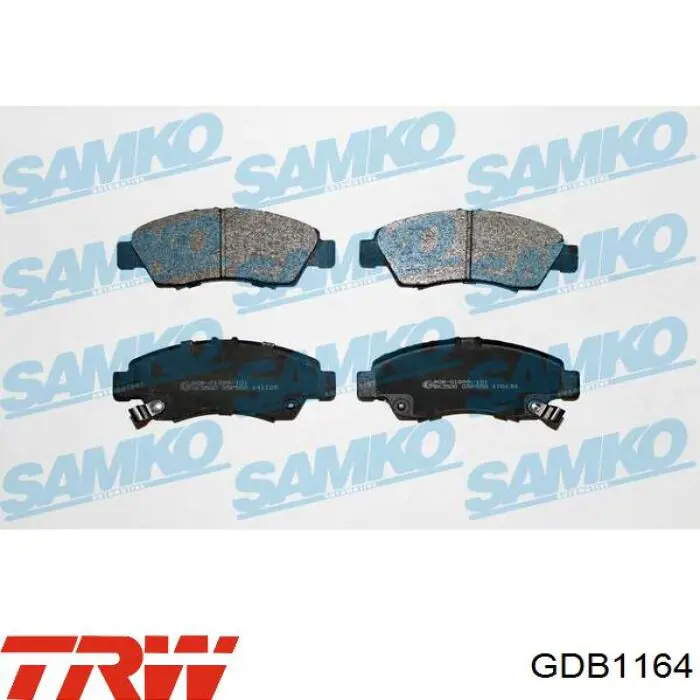 Купити GDB1164 TRW Колодки гальмівні передні, дискові