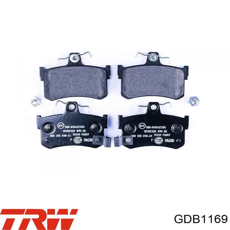 Задні дискові колодки TRW GDB1169