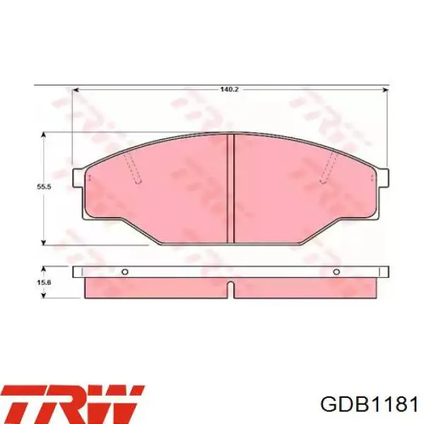 Передні тормозні колодки 446535320 Toyota