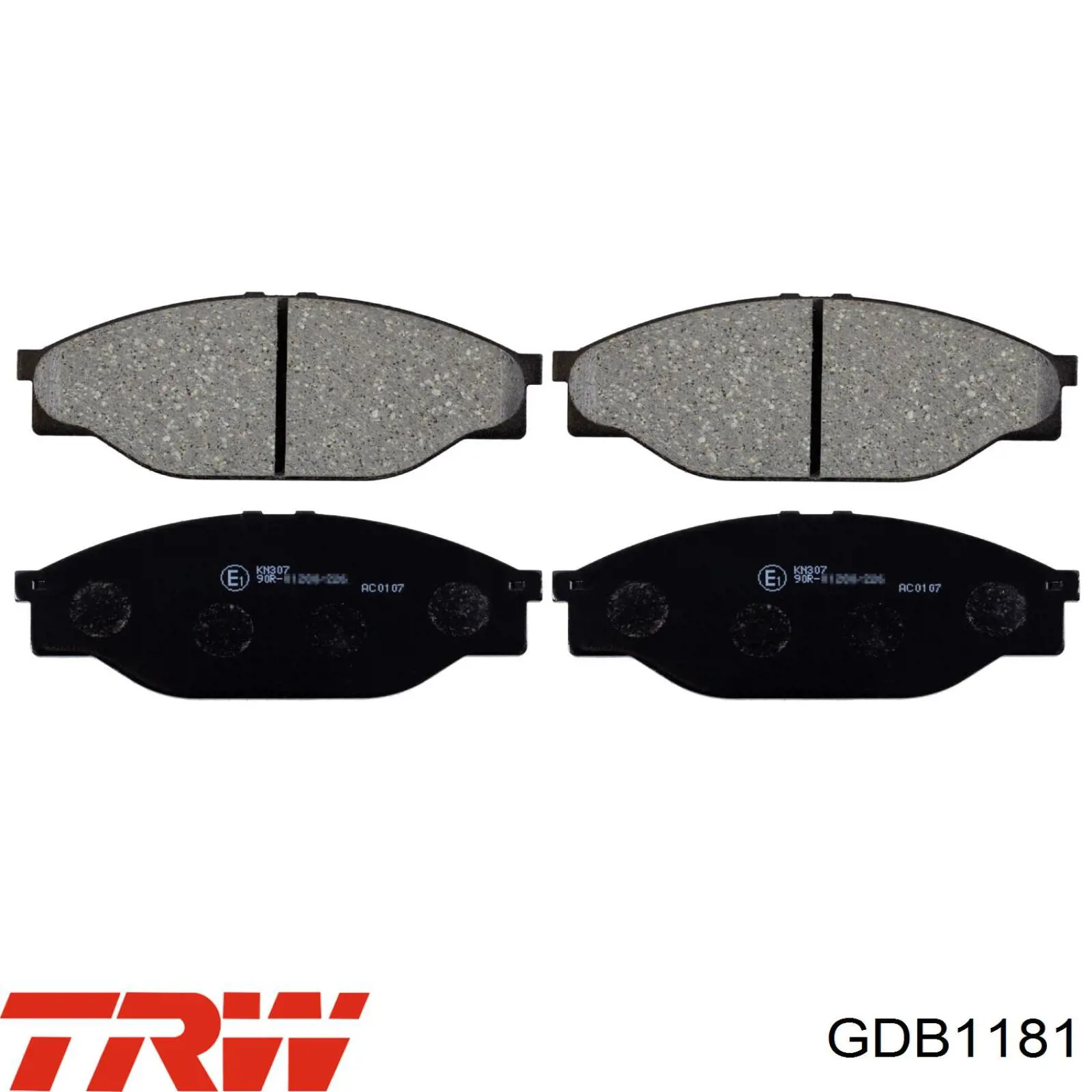 GDB1181 TRW колодки гальмівні передні, дискові