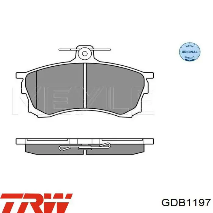Купити GDB1197 TRW Колодки гальмівні передні, дискові