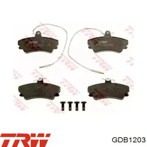 GDB1203 TRW колодки гальмівні передні, дискові