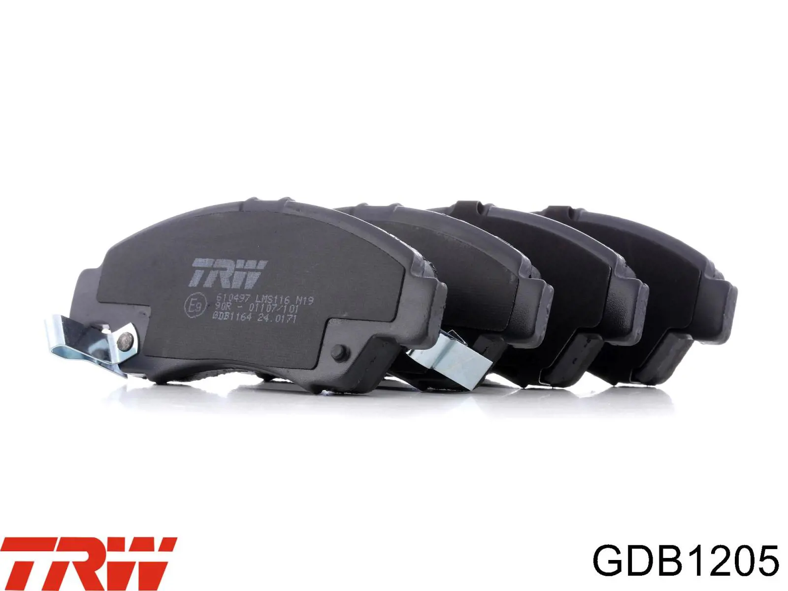 GDB1205 TRW Передні гальмівні колодки