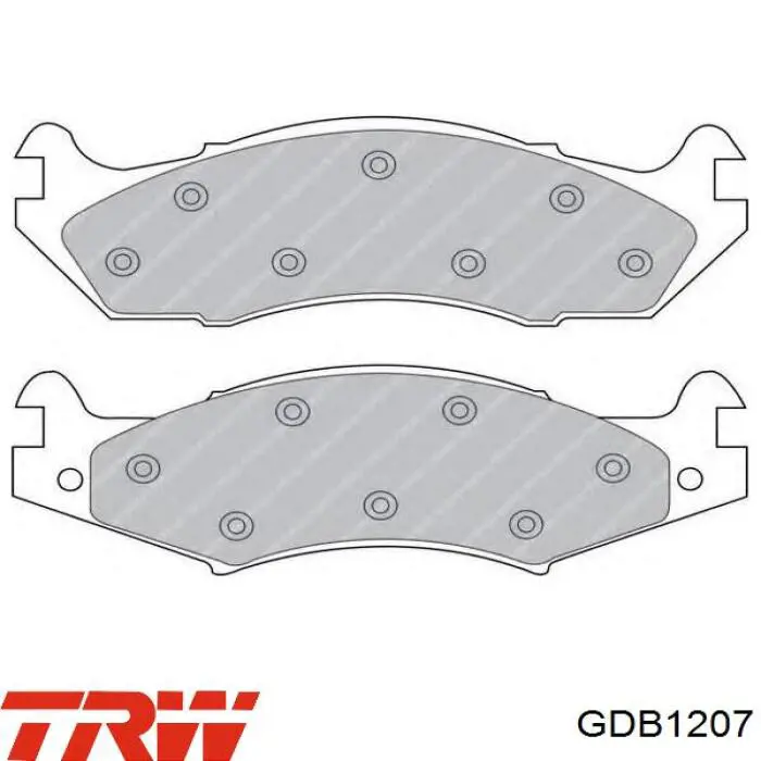 Купити GDB1207 Lucas Колодки гальмівні передні, дискові