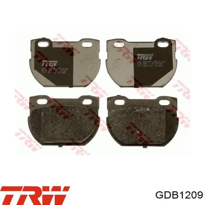 Задні гальмівні колодки TRW GDB1209 ціна, від 25.69 USD