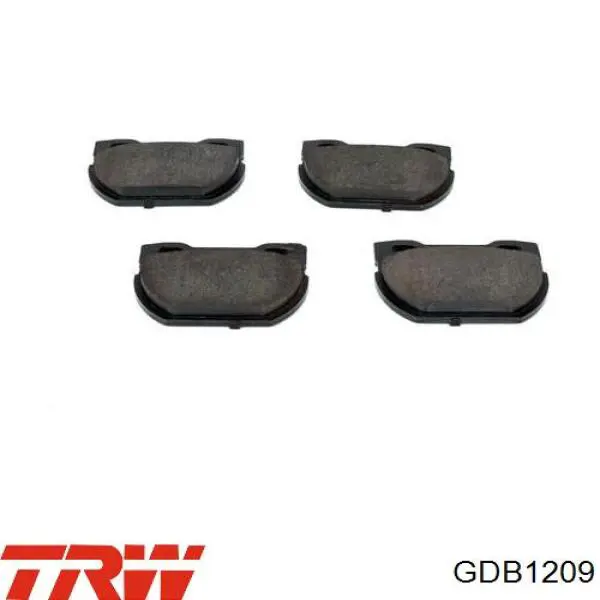 Купити GDB1209 TRW Задні колодки