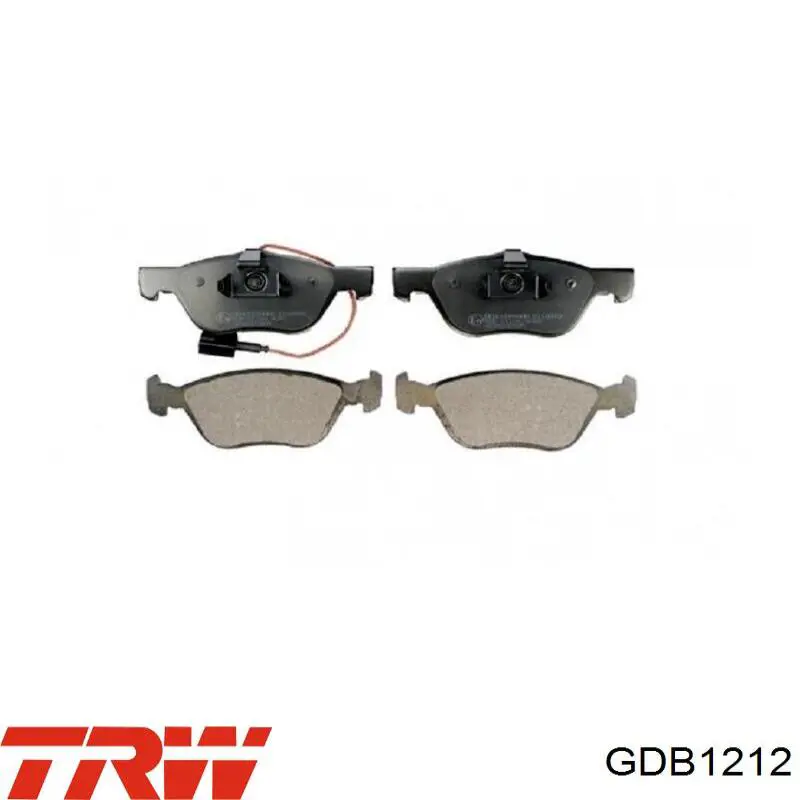 Передні тормозні колодки GDB1212 TRW