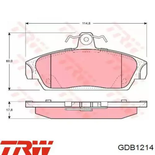 Передні тормозні колодки SEM100020 Rover