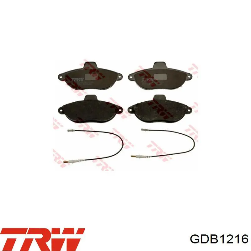 GDB1216 TRW Передні гальмівні колодки