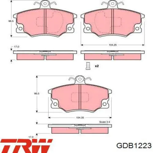 Купити 425178 Peugeot/Citroen Колодки гальмівні передні, дискові