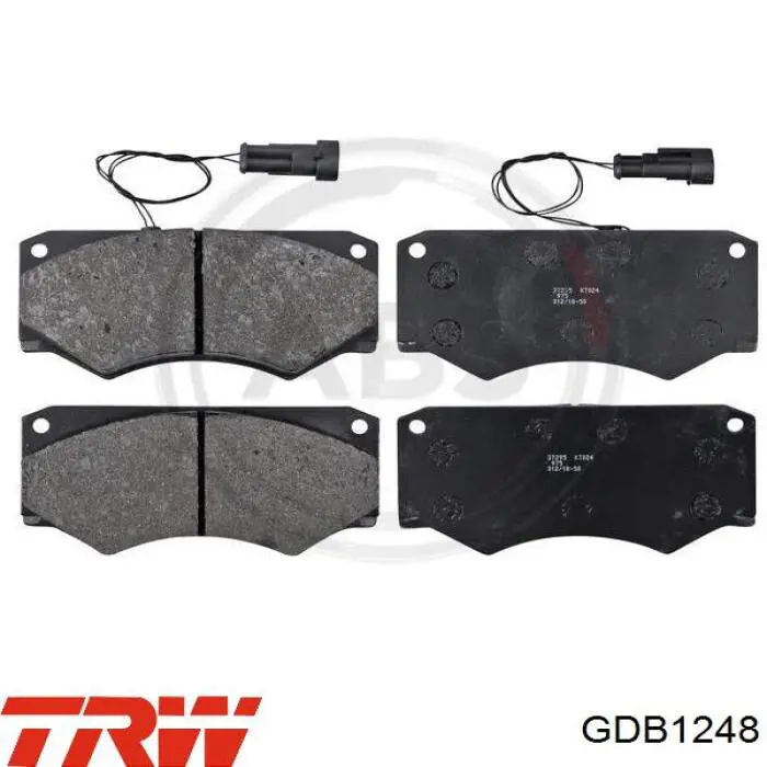 Купити GDB1248 TRW Колодки гальмівні передні, дискові