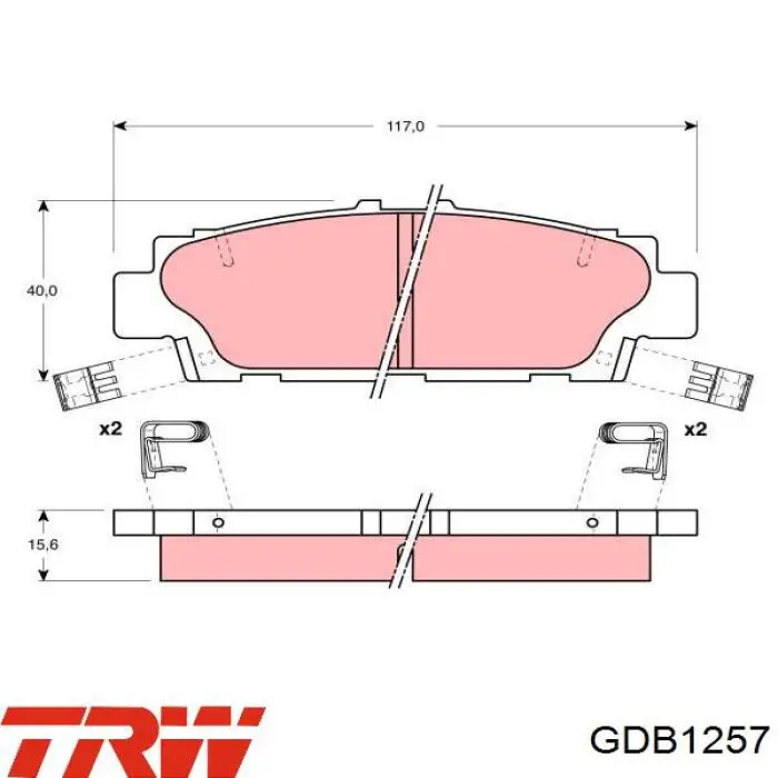 Колодки гальмові задні, дискові AY060TY005 Nissan