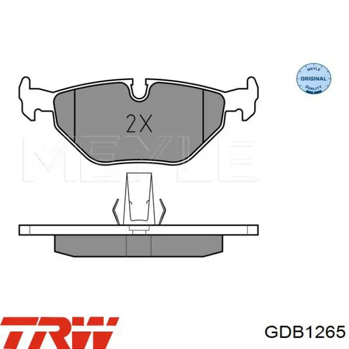 Задні гальмівні колодки TRW GDB1265 ціна, від 32.45 USD