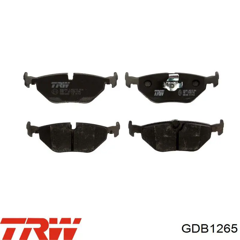 Купити GDB1265 TRW Задні колодки