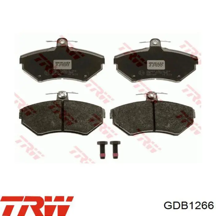 Передні тормозні колодки GDB1266 TRW
