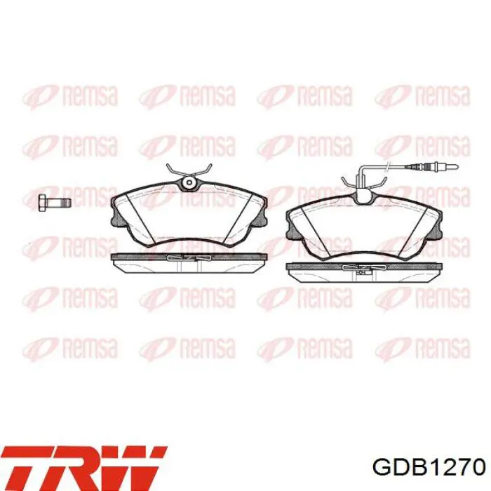 Тормозні колодки TRW GDB1270