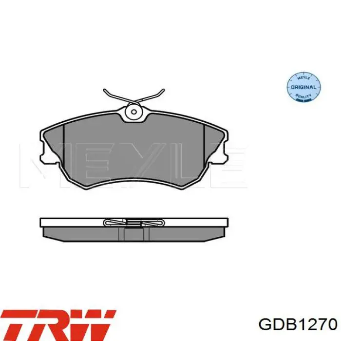 Купити GDB1270 TRW Колодки гальмівні передні, дискові