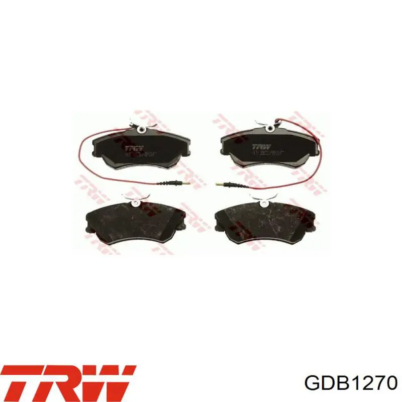 Передні тормозні колодки GDB1270 TRW