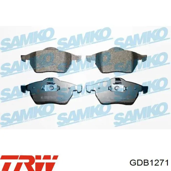 Передні тормозні колодки GDB1271 TRW