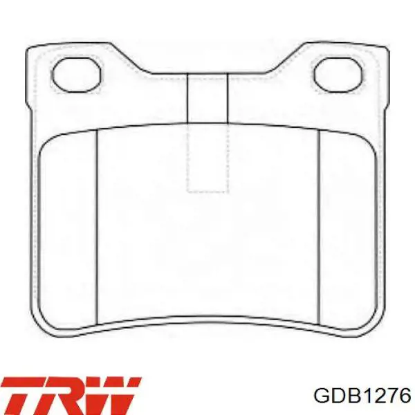 Задні дискові колодки TRW GDB1276