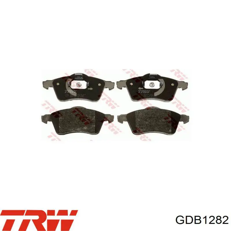Передні тормозні колодки GDB1282 TRW
