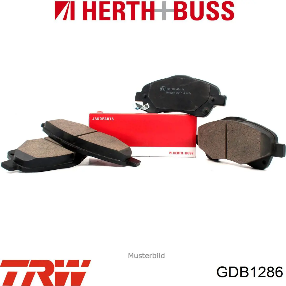 GDB1286 TRW Передні гальмівні колодки