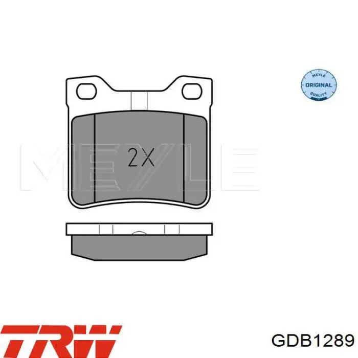 Задні дискові колодки TRW GDB1289