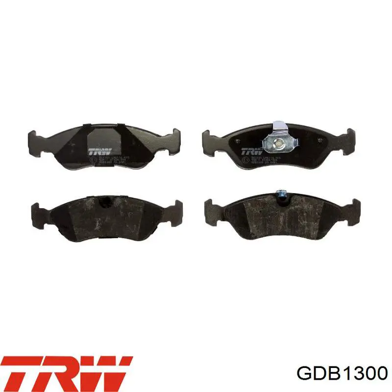 GDB1300 TRW колодки гальмівні передні, дискові