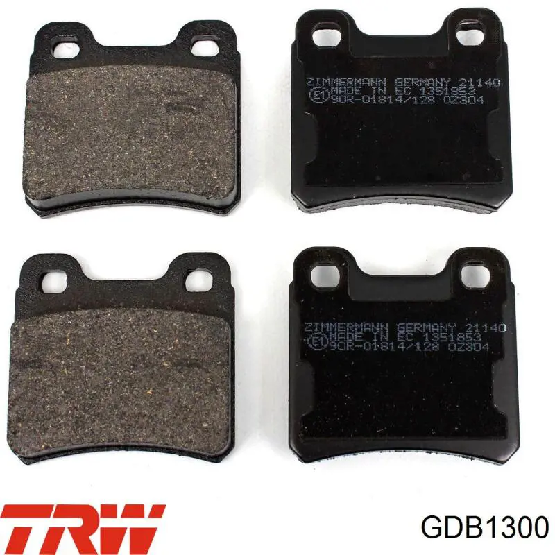Передні тормозні колодки GDB1300 TRW