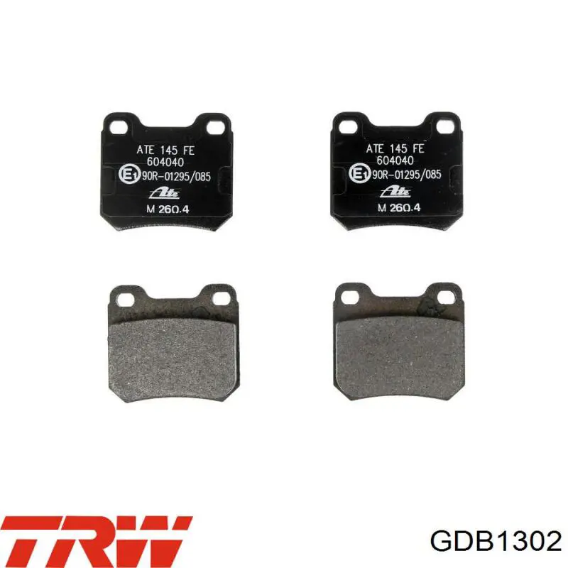 Купити GDB1302 TRW Задні колодки