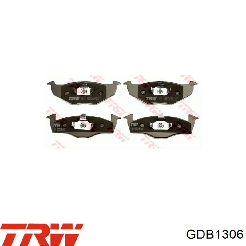 GDB1306 TRW колодки гальмівні передні, дискові