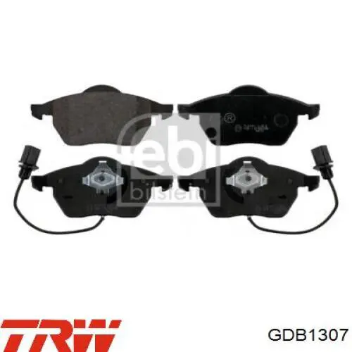 Купити GDB1307 TRW Колодки гальмівні передні, дискові
