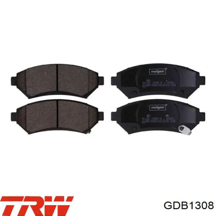 Купити GDB1308 TRW Колодки гальмівні передні, дискові