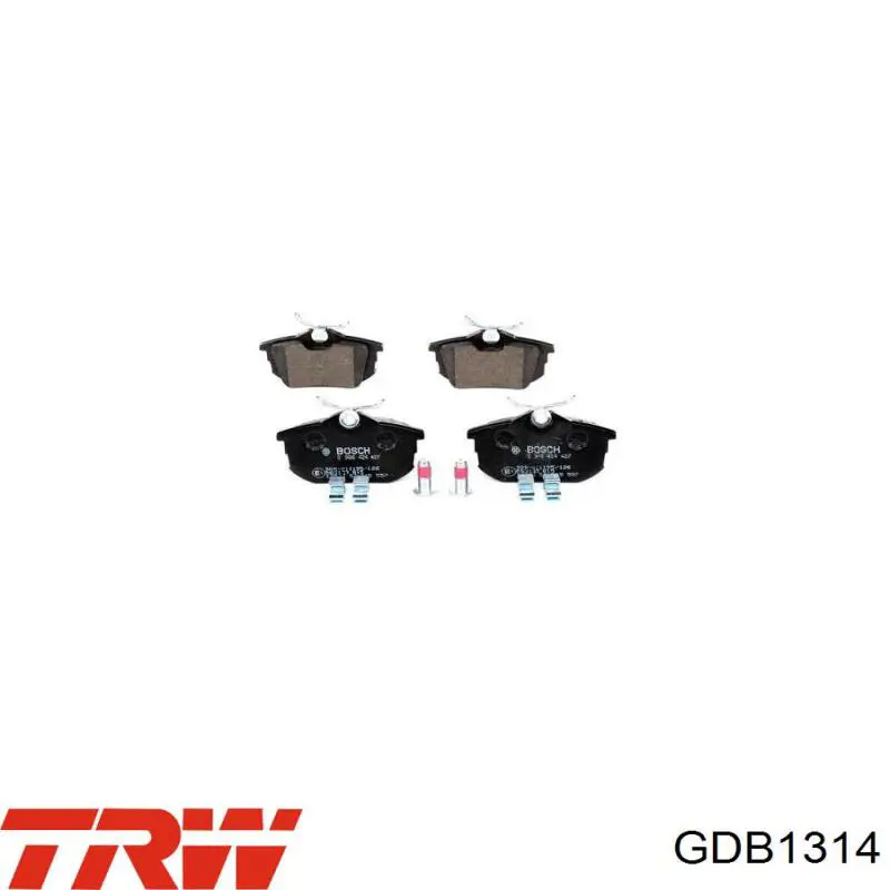 Задні дискові колодки TRW GDB1314