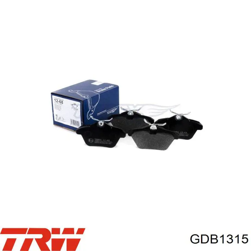 Задні гальмівні колодки GDB1315 TRW