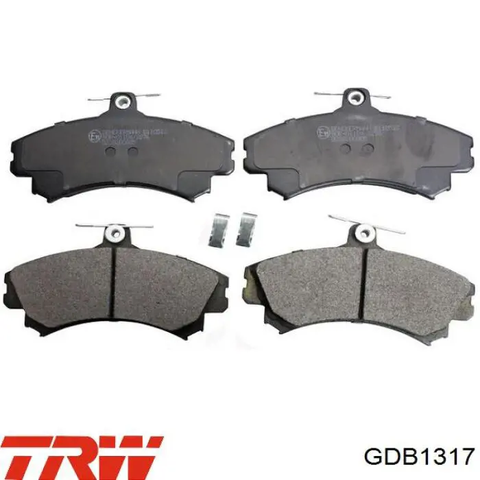 Передні тормозні колодки GDB1317 TRW