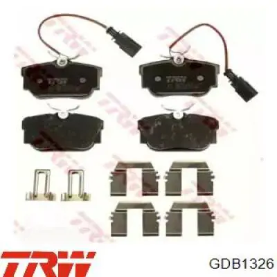Задні гальмівні колодки GDB1326 TRW