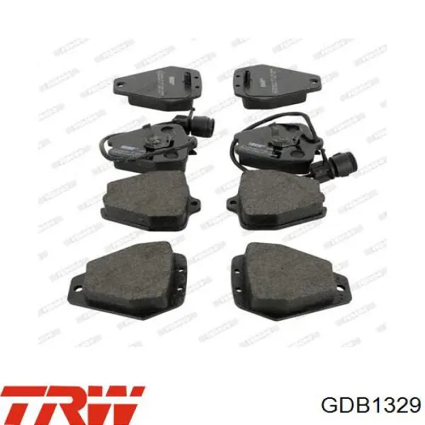 Передні тормозні колодки GDB1329 TRW