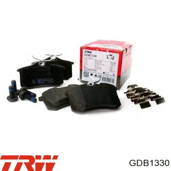 Задні гальмівні колодки GDB1330 TRW