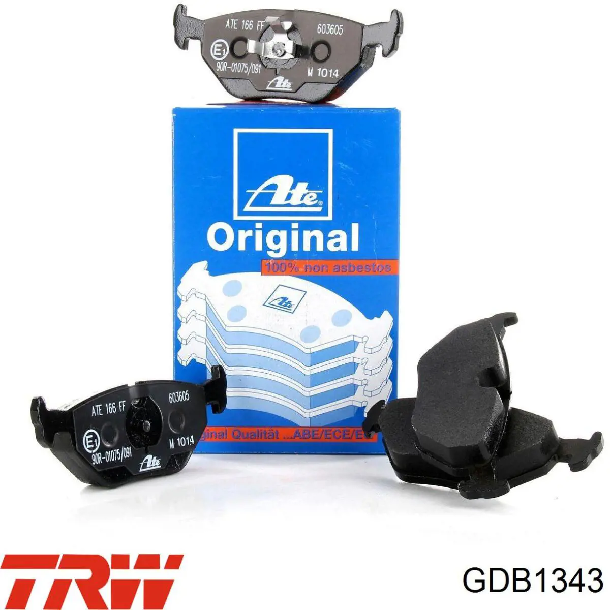 Купити GDB1343 TRW Задні колодки