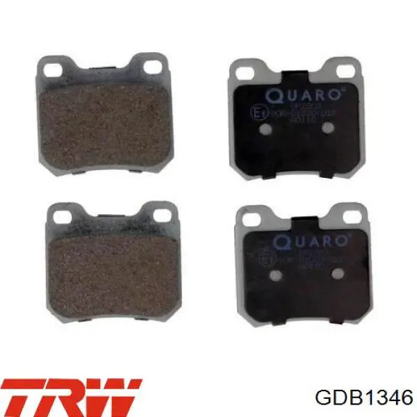 Купити GDB1346 TRW Задні колодки