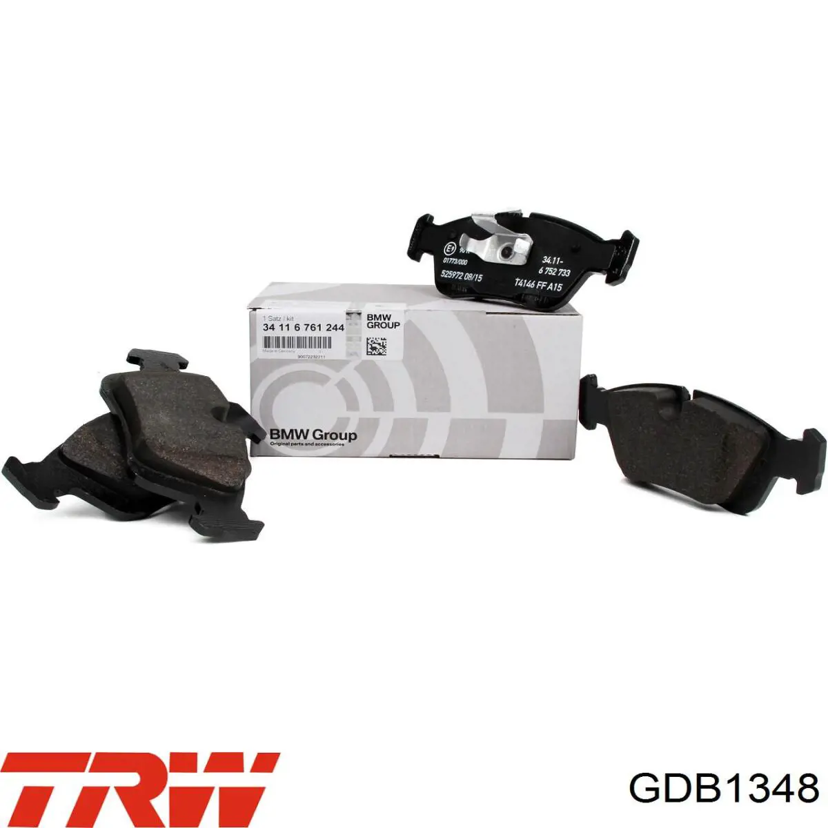 Передні тормозні колодки GDB1348 TRW