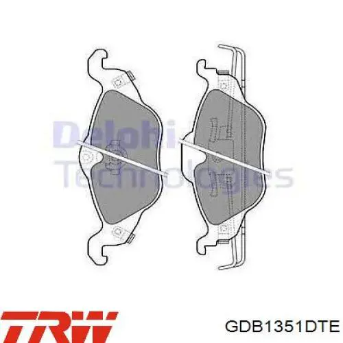 Тормозні колодки TRW GDB1351DTE