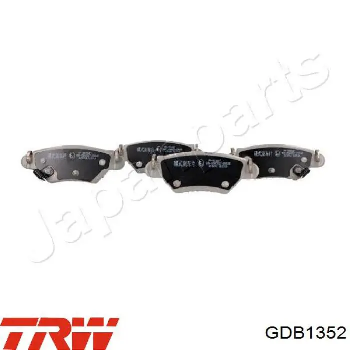 Задні гальмівні колодки GDB1352 TRW